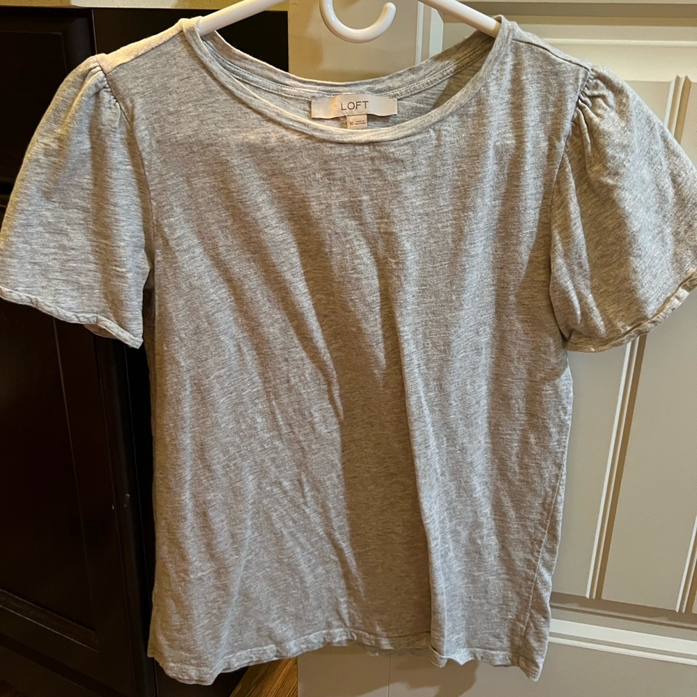 Loft, Silver sparkly Tee